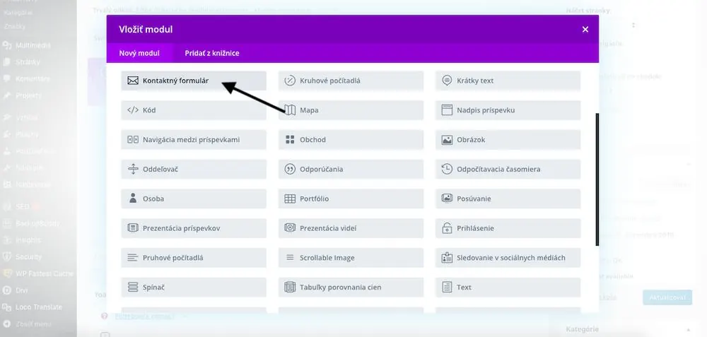 Divi nastavenie formulára