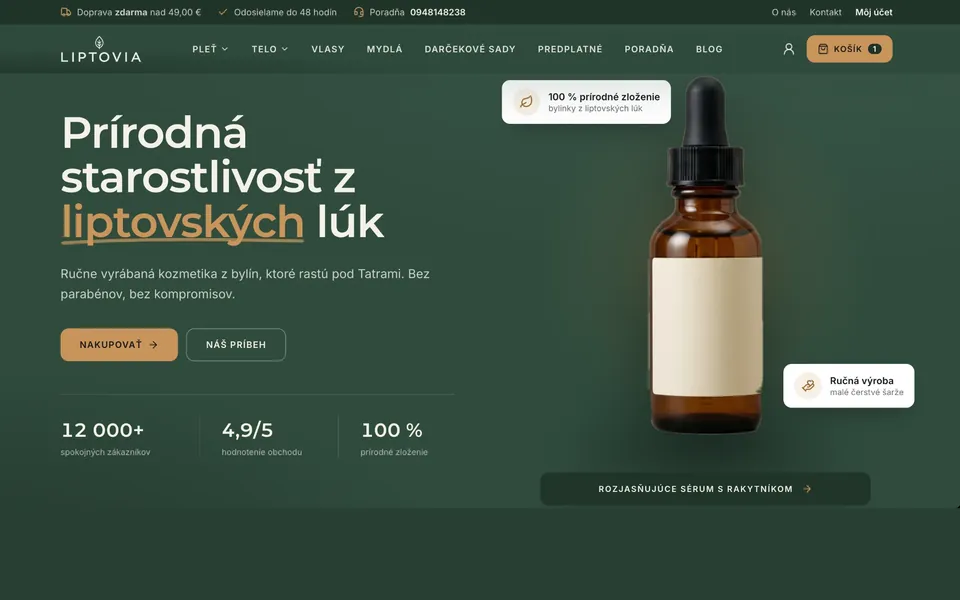 Štartovací e-shop – katalóg, košík, pokladňa a admin