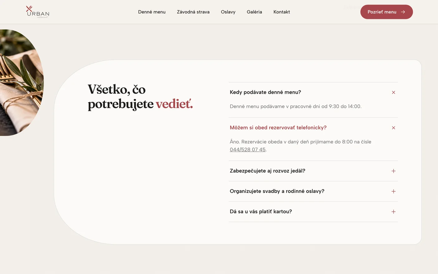 Demo reštaurácie – odpovede skôr, než zavolajú