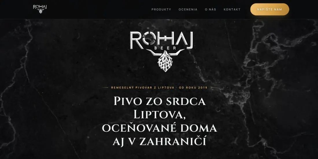 Web rohajbeer.sk po redizajne