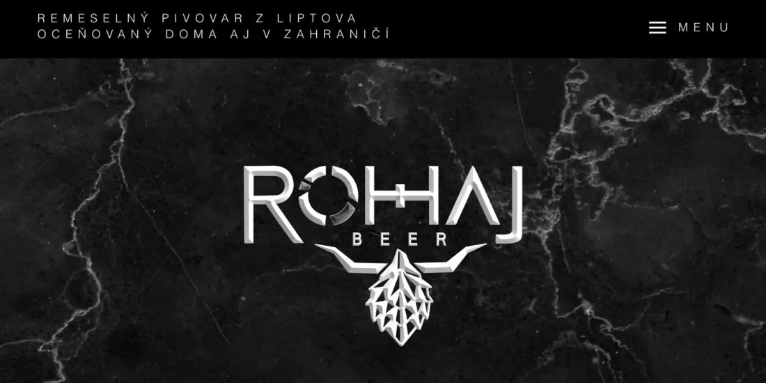 Web rohajbeer.sk pred redizajnom