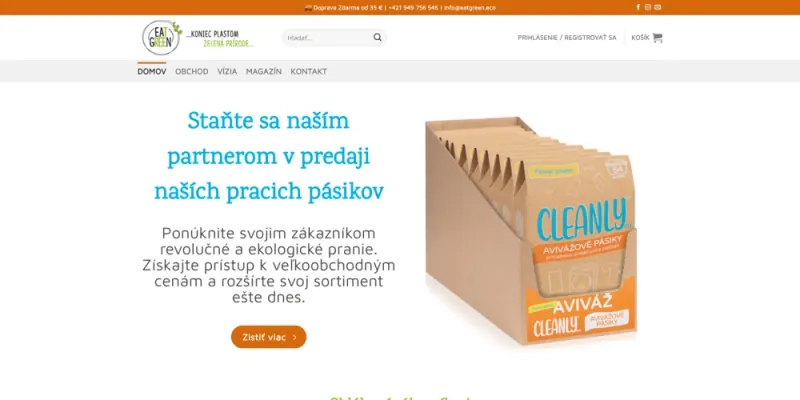 Náhľad webu Eat Green