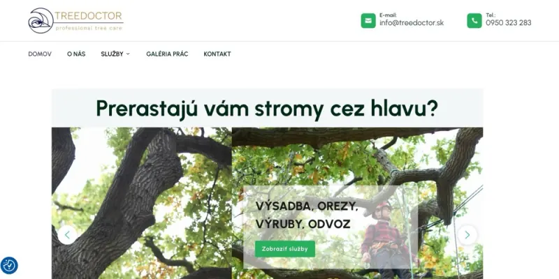 Náhľad webu Tree Doctor
