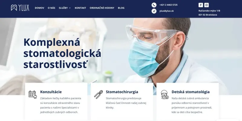 Náhľad webu Y-Lux